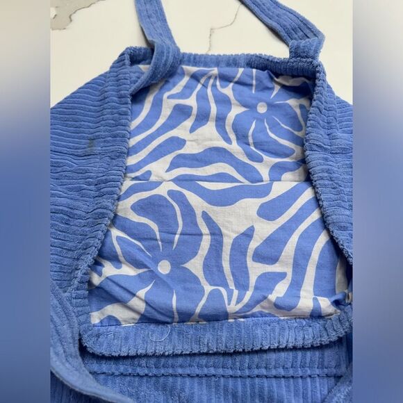 Ghanda corduroy blue beach bag - Picture 4 of 6